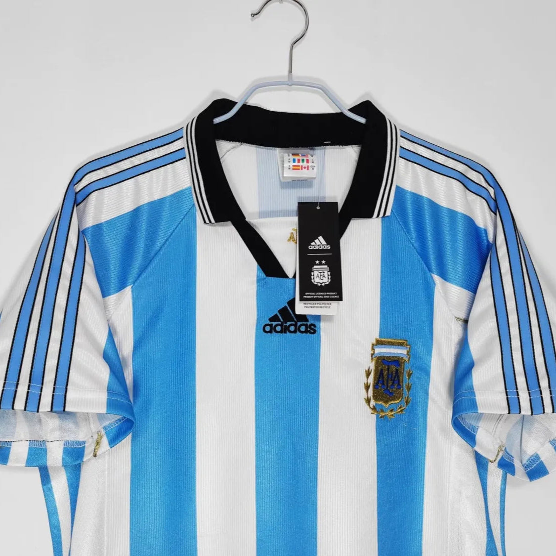 Camiseta Retro Argentina Primera Equipación 1998 - Hombre