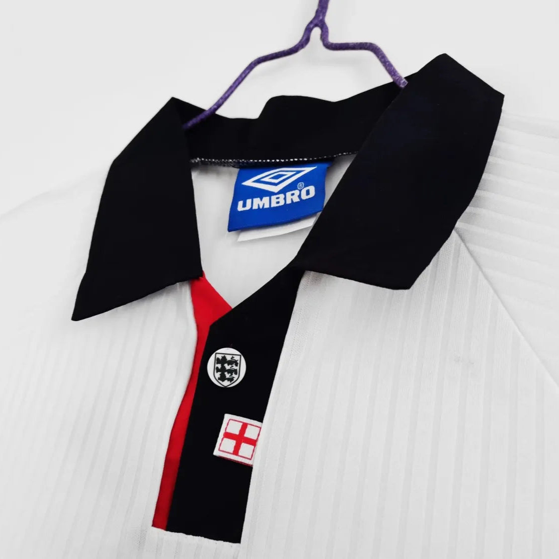 Camisa retrô da Inglaterra Home 1998 – Masculino