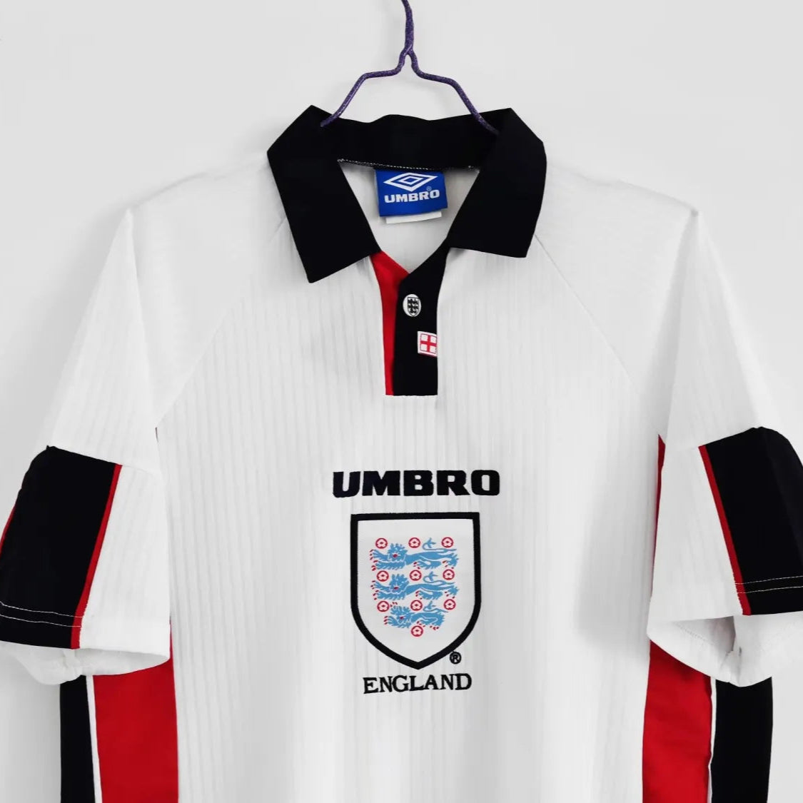 Camisa retrô da Inglaterra Home 1998 – Masculino