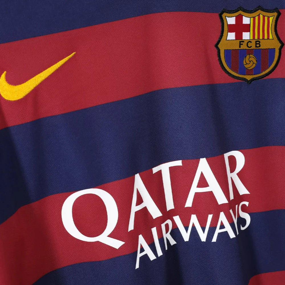 Maillot rétro domicile Barcelone 2015/16 - Manches longues