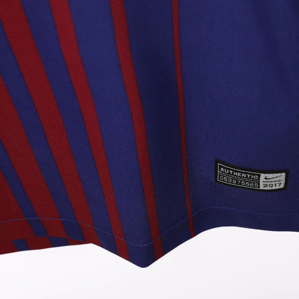 Maillot rétro domicile Barcelone 2017/18 - Manches longues
