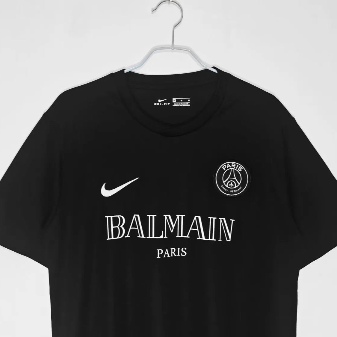 Camiseta Paris Saint-Germain X Balmain 2023 – Negra