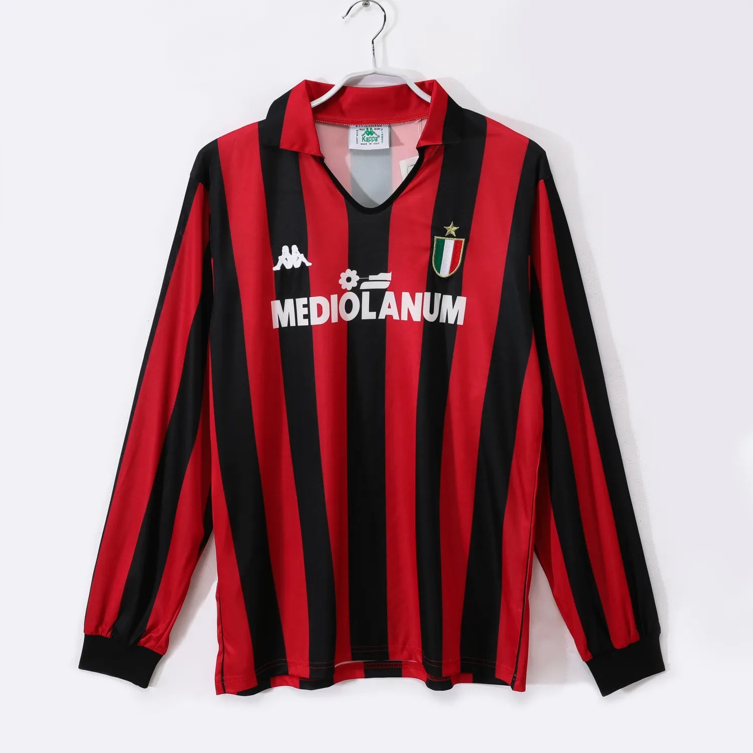 AC Milan 1988/89 Home Retro Shirt - Long Sleeve