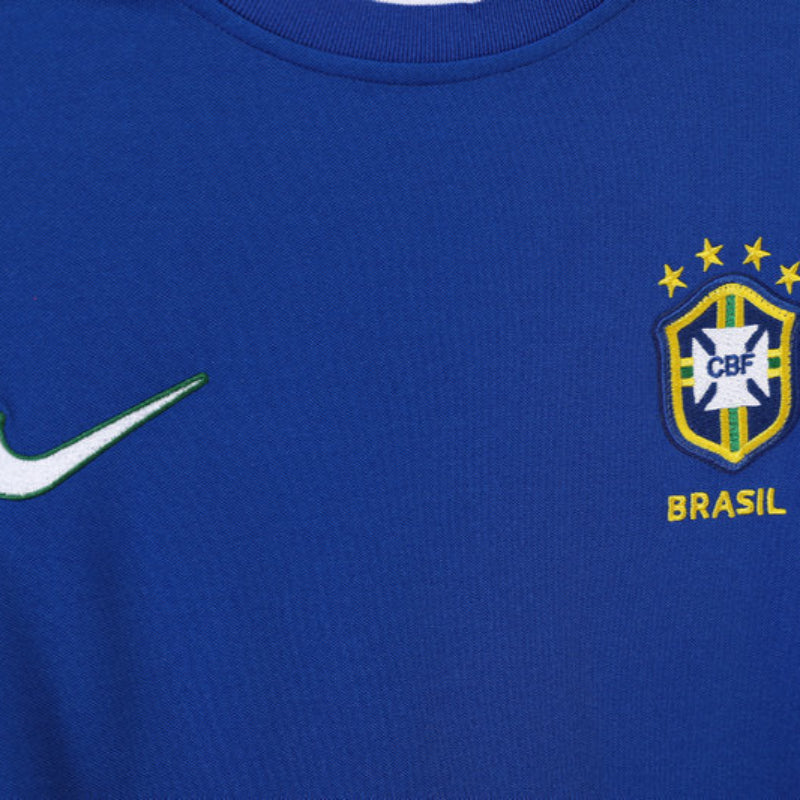 Camiseta Retro Brasil Segunda Equipación 1998 - Manga Larga
