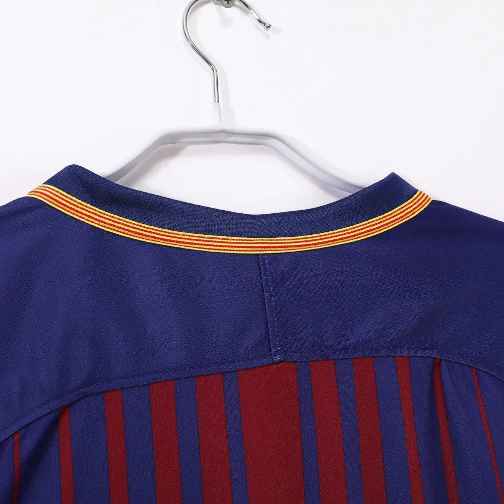 Maillot rétro domicile Barcelone 2017/18 - Manches longues