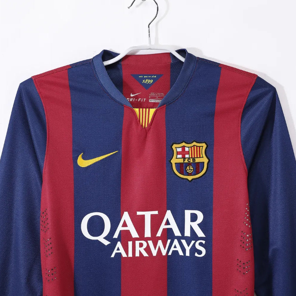 Maillot rétro domicile Barcelone 2014/15 - Manches longues