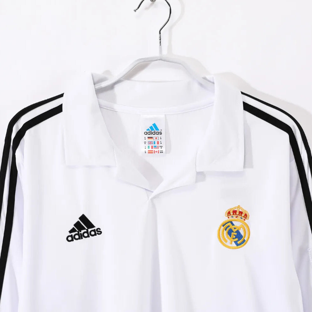 Maillot rétro domicile Real Madrid 2002/03 - Manches longues
