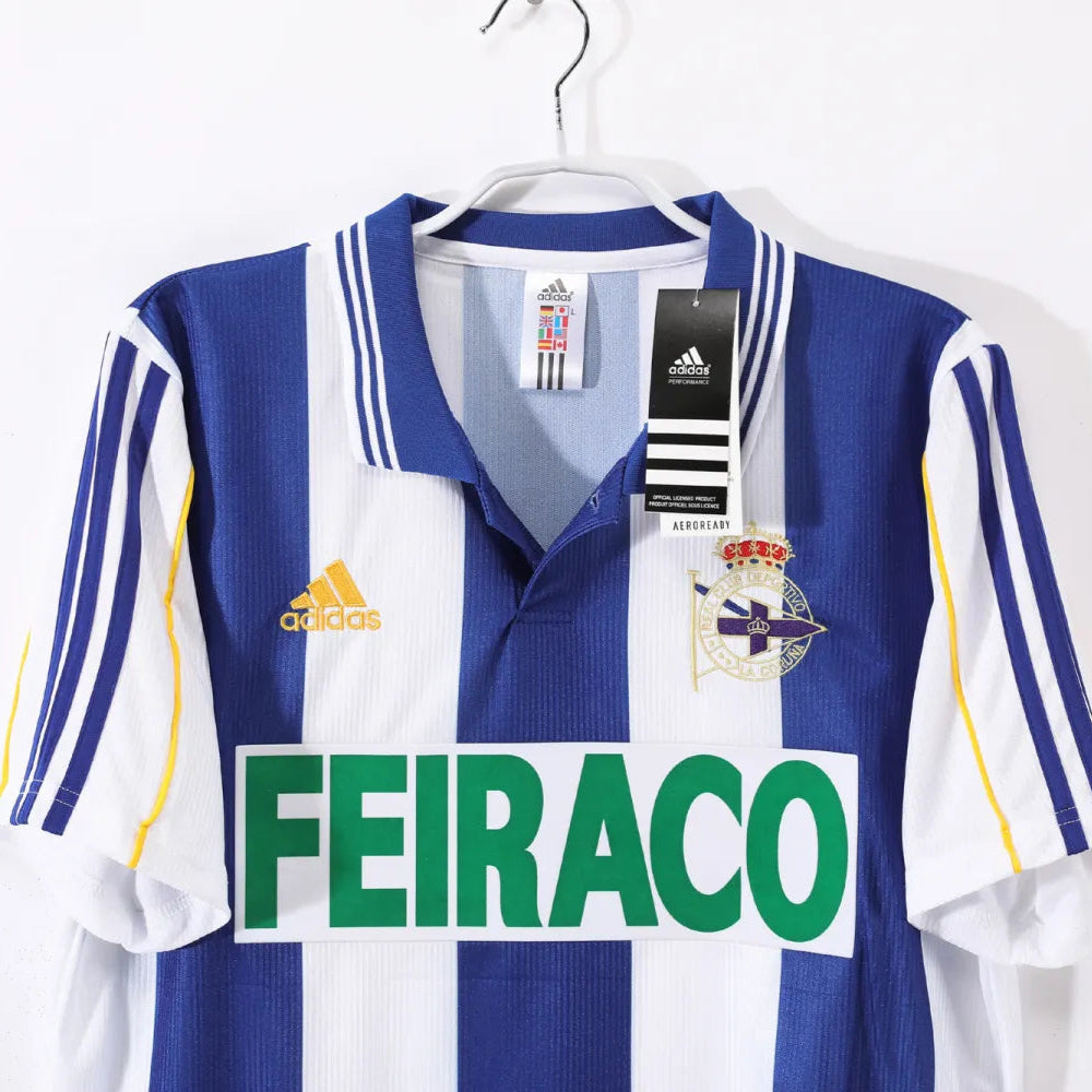 Maillot rétro Deportivo La Corogne Domicile 1999/2000 - Homme
