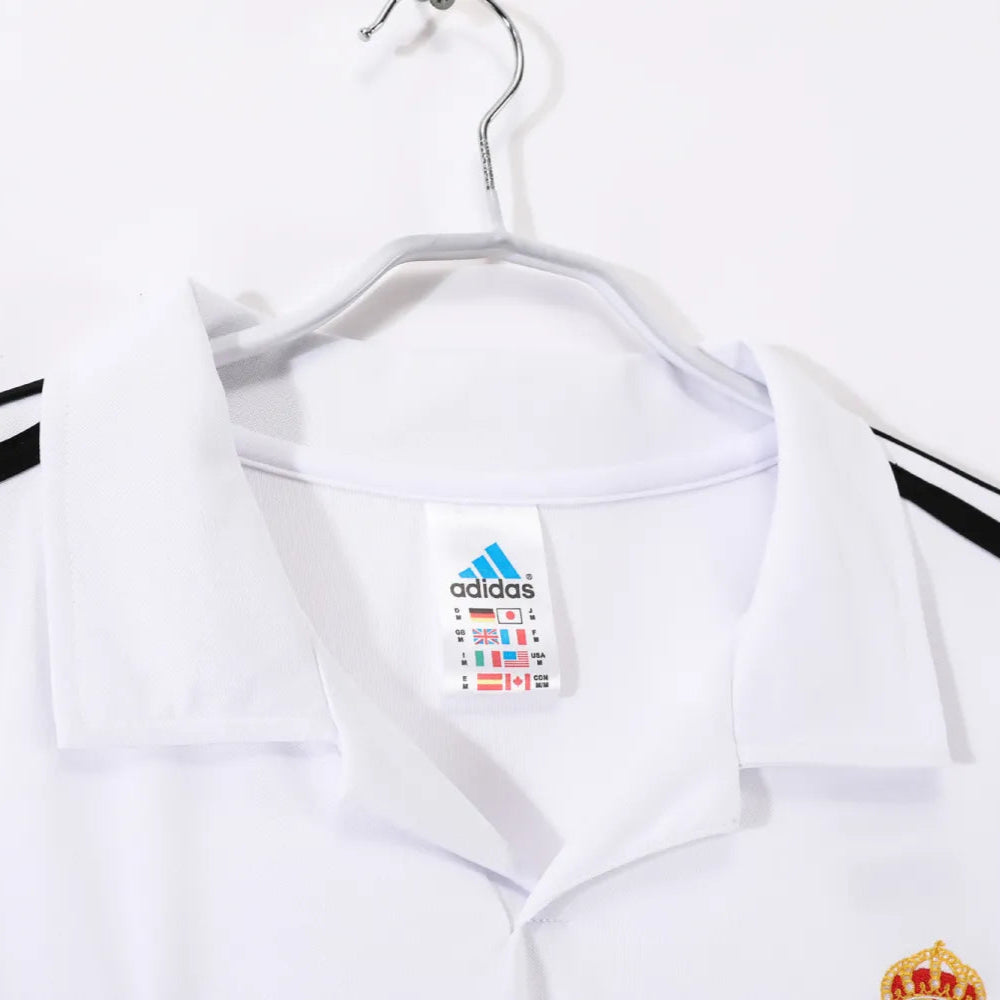 Maillot rétro domicile Real Madrid 2002/03 - Manches longues