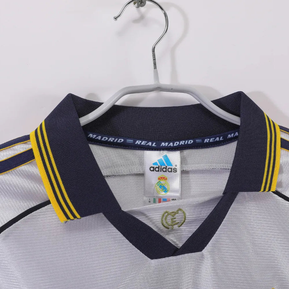 Maillot rétro domicile Real Madrid 1999/00 - Manches longues