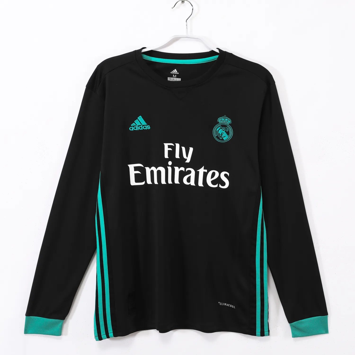 Real Madrid 2017/18 Away Retro Shirt - Long Sleeve
