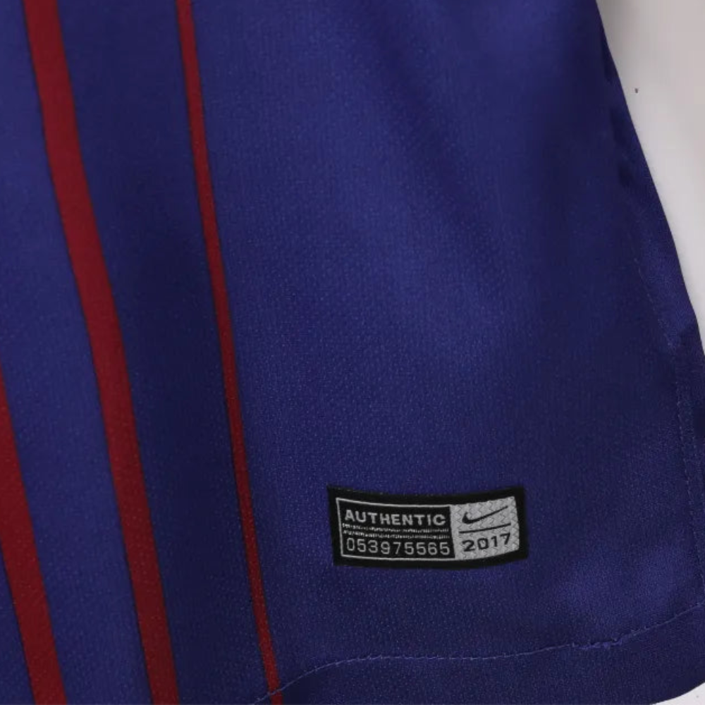 Maillot rétro domicile Barcelone 2017/18 - Manches longues