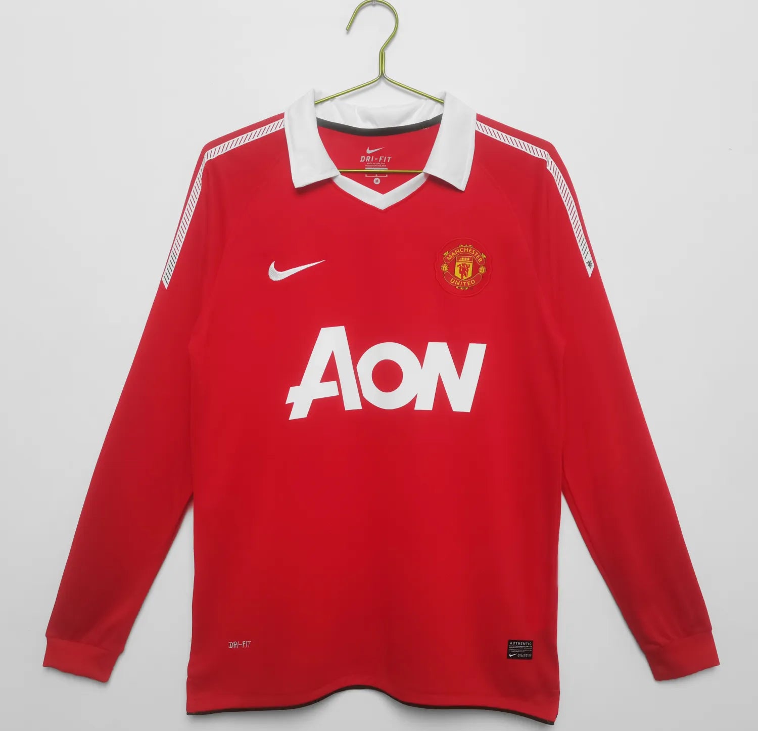 Camiseta Retro Manchester United Primera Equipación 2010/11 - Manga Larga