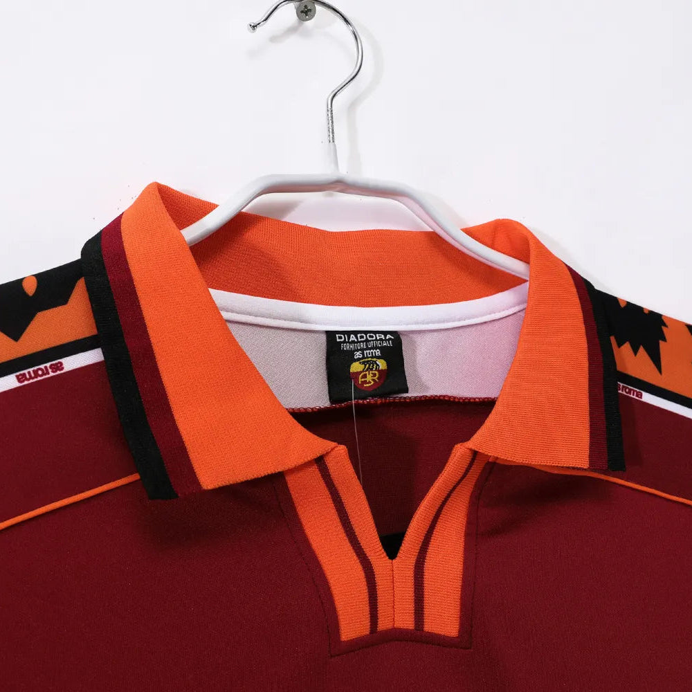 Maillot rétro domicile AS Roma 1998/99 – Manches longues