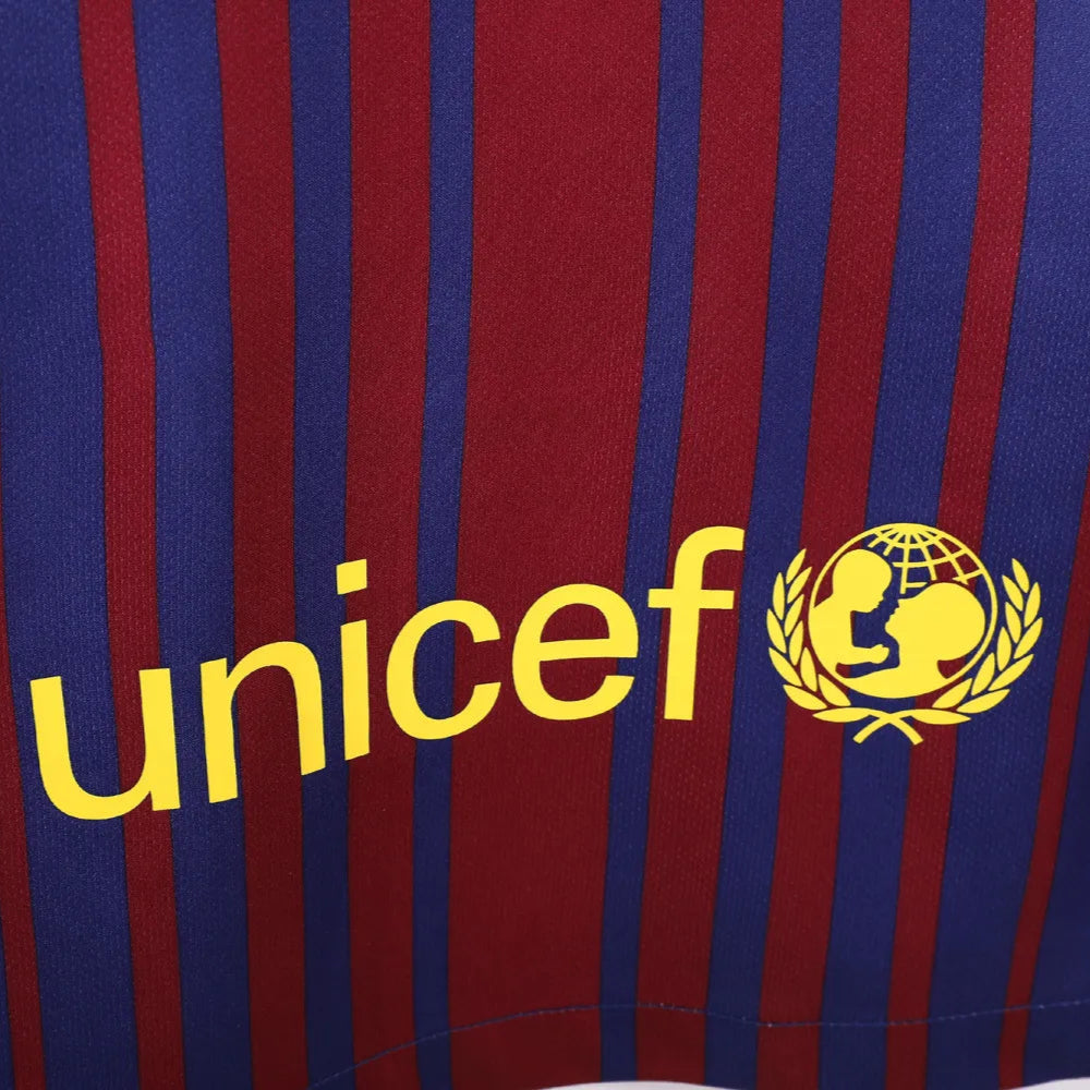 Maillot rétro domicile Barcelone 2017/18 - Manches longues