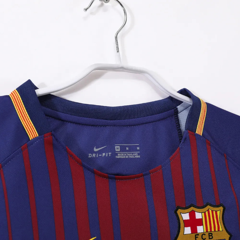 Maillot rétro domicile Barcelone 2017/18 - Manches longues