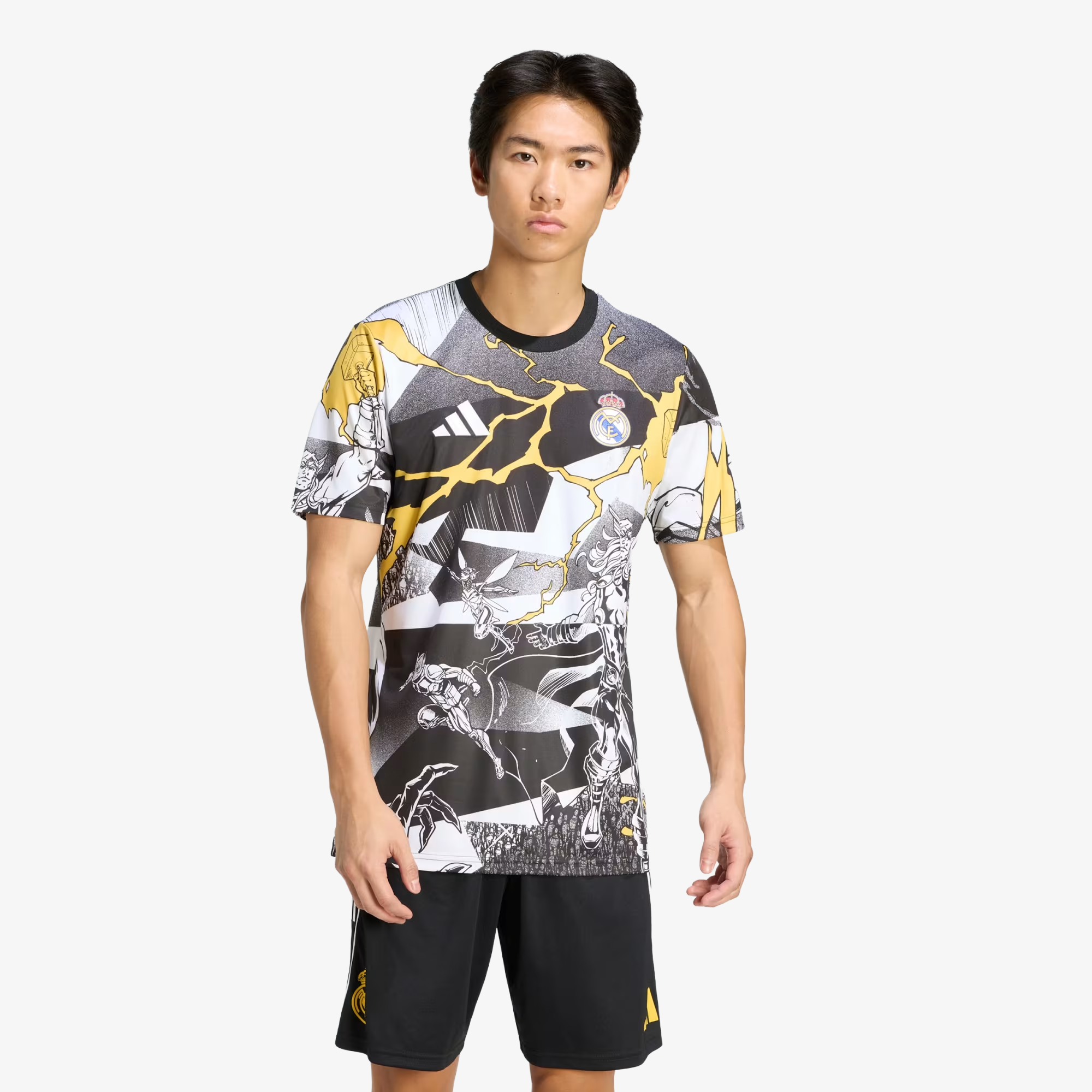 Camiseta Real Madrid calentamiento Avengers 2025/26 - Hombre