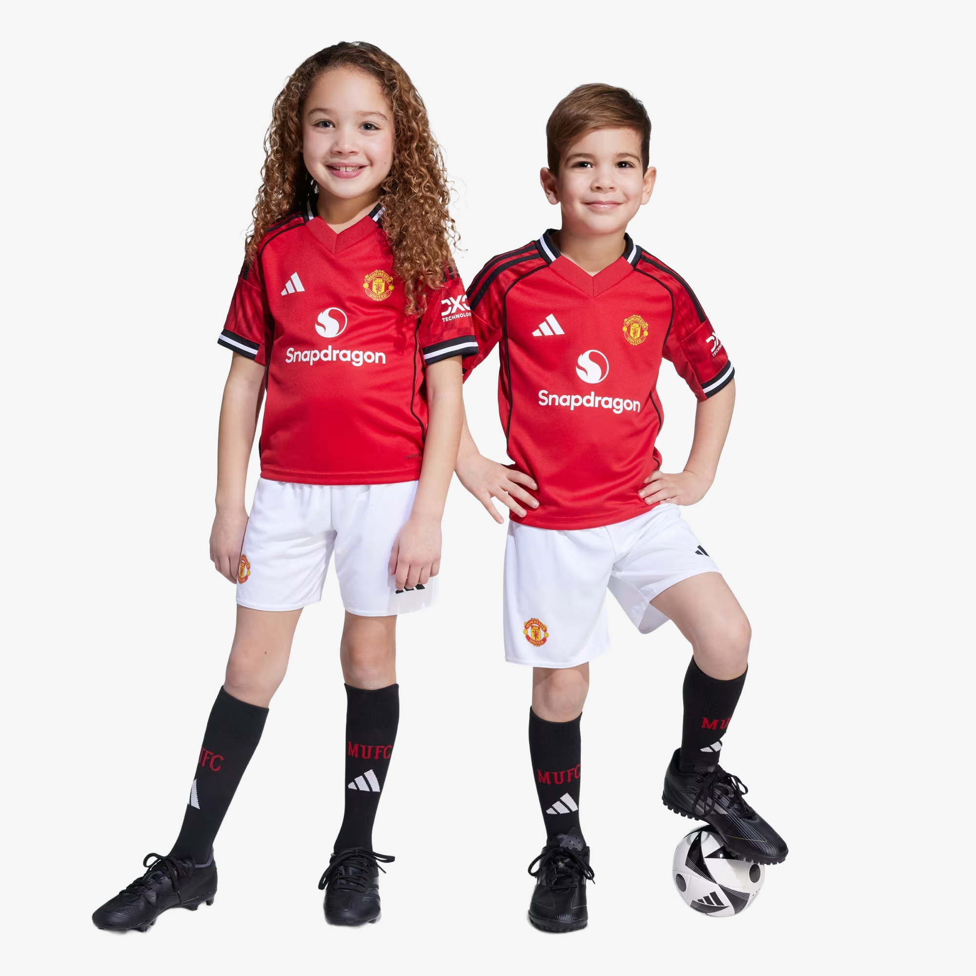 Conjunto Niños Manchester United Primera Equipación 2025/26