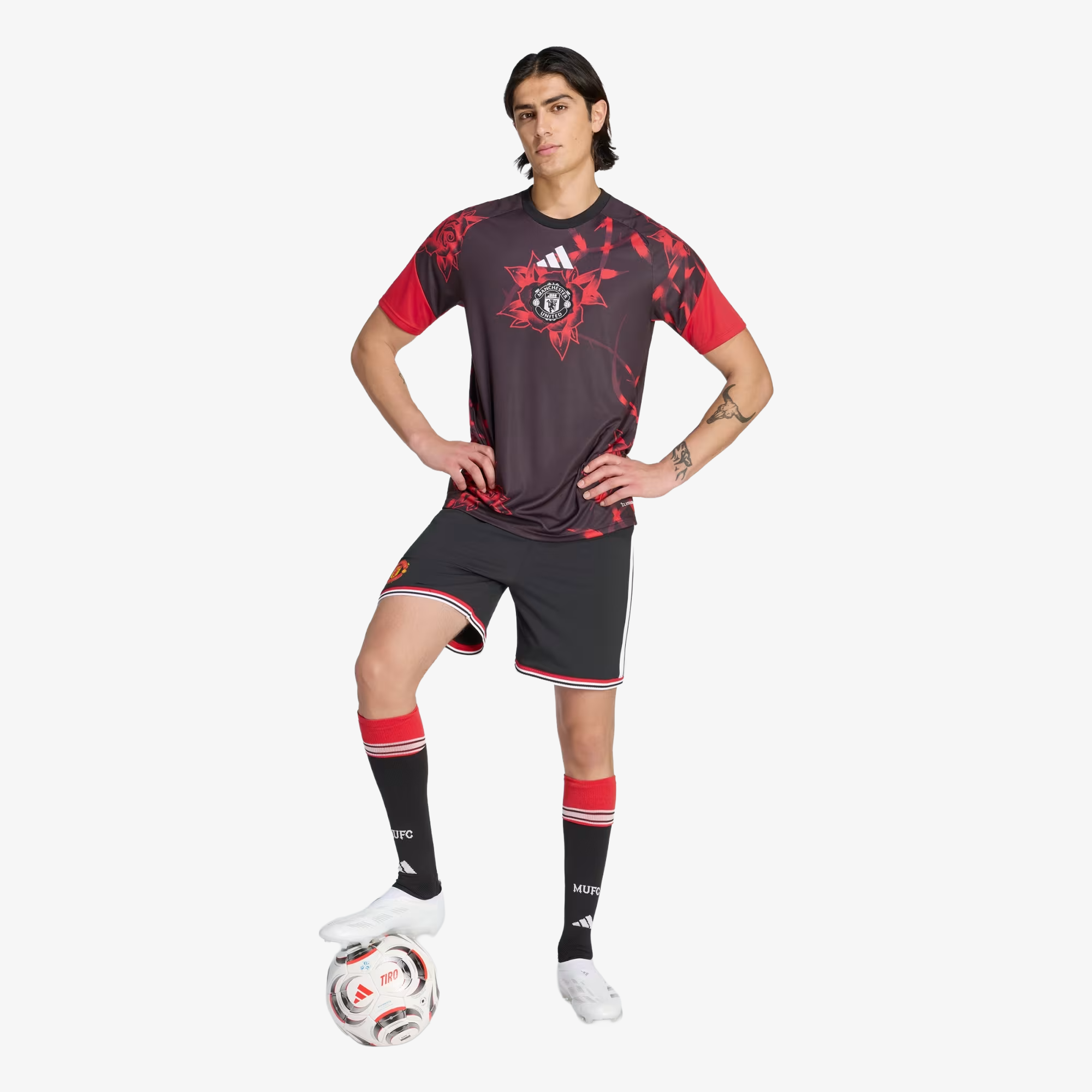 Camisa pré-jogo do Manchester United 2026/27 vermelha - masculina
