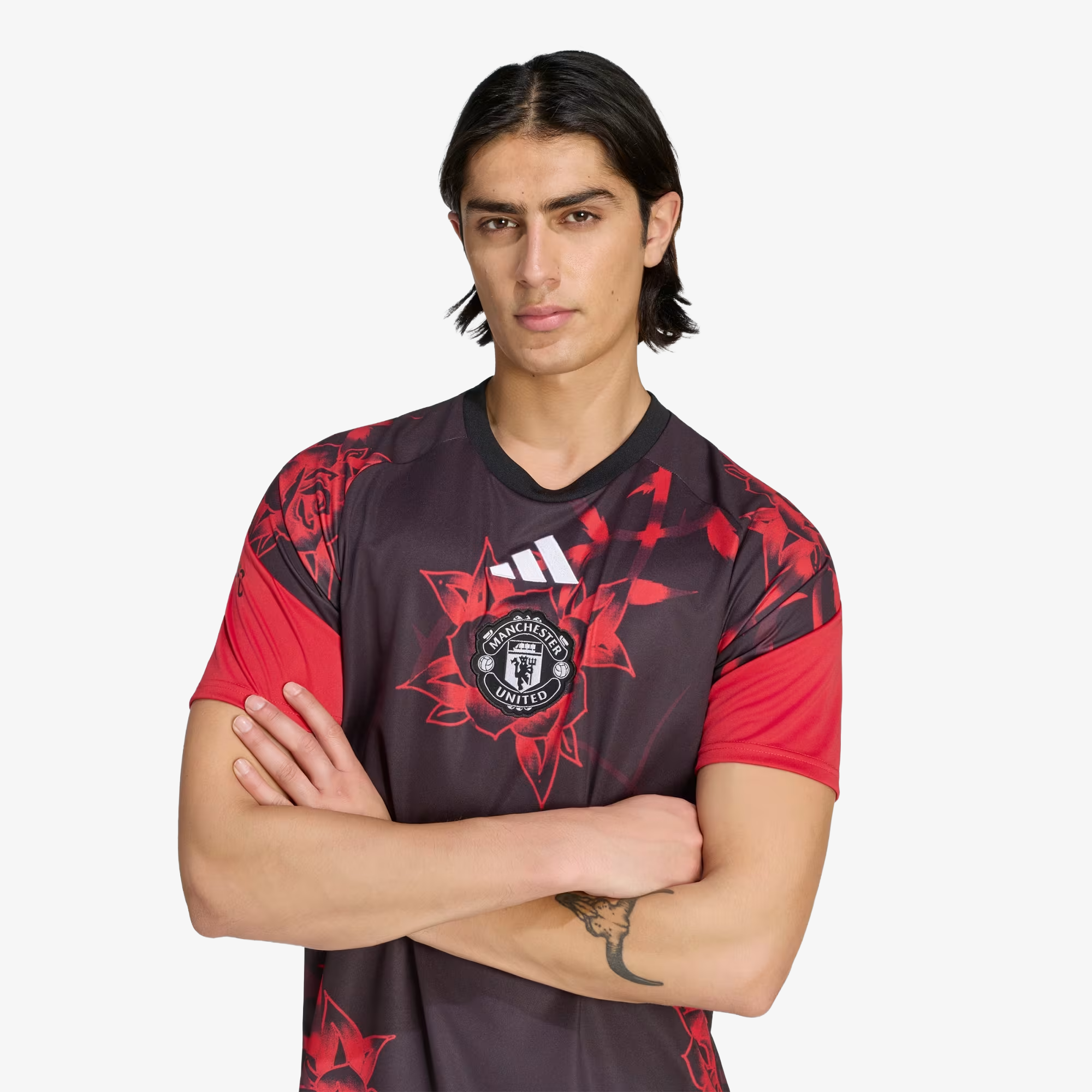 Camisa pré-jogo do Manchester United 2026/27 vermelha - masculina