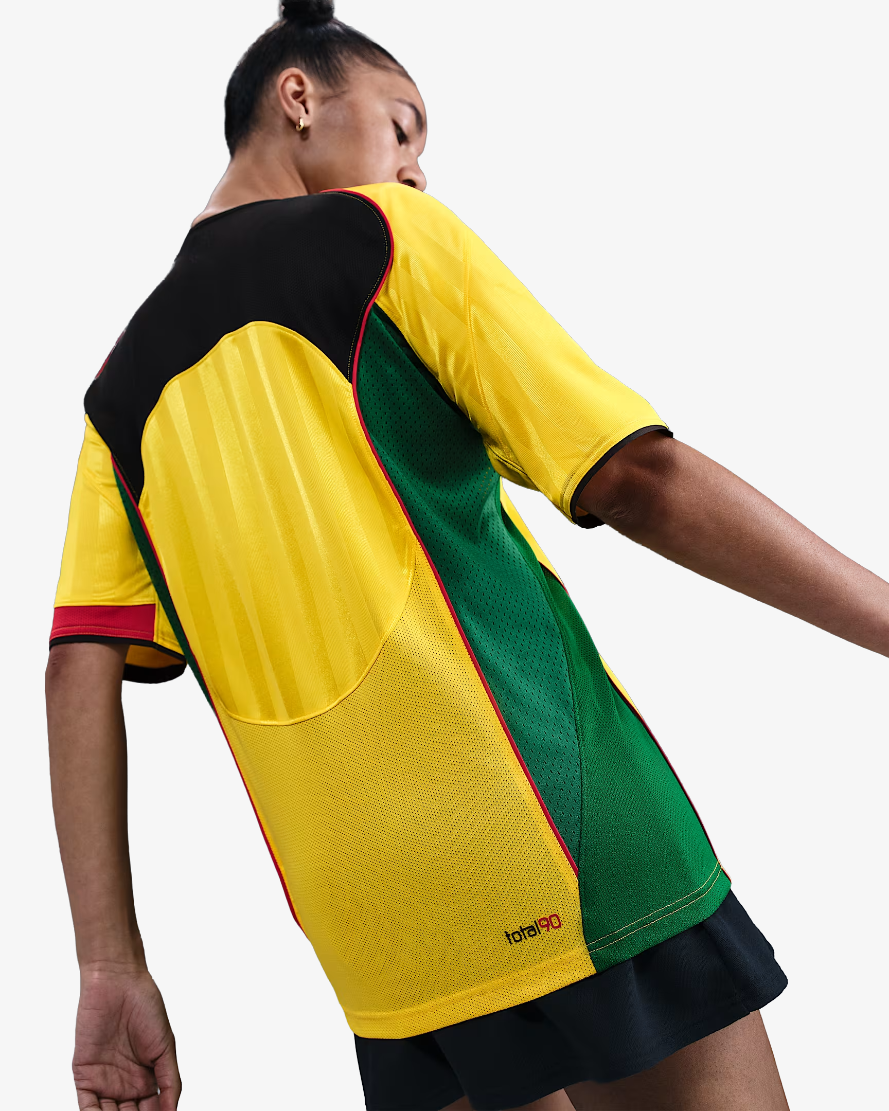 Camiseta Amarilla y Negra Nike Total 90