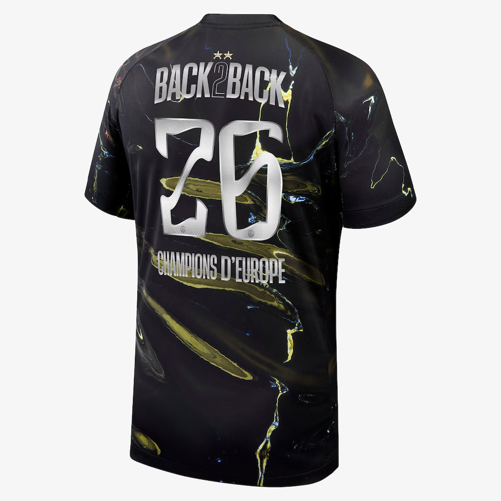 Camiseta Paris Saint-Germain Night Edition Campeón de Europa 2026 - Back 2 Back