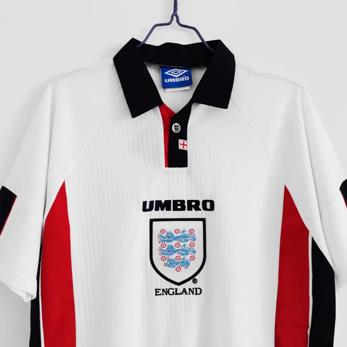 Camisa retrô da Inglaterra Home 1998 – Masculino