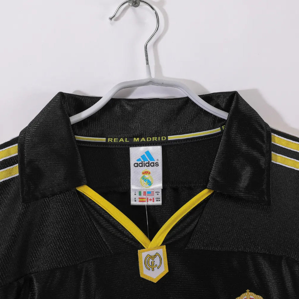 Maillot rétro extérieur Real Madrid 1999/00 - Manches longues