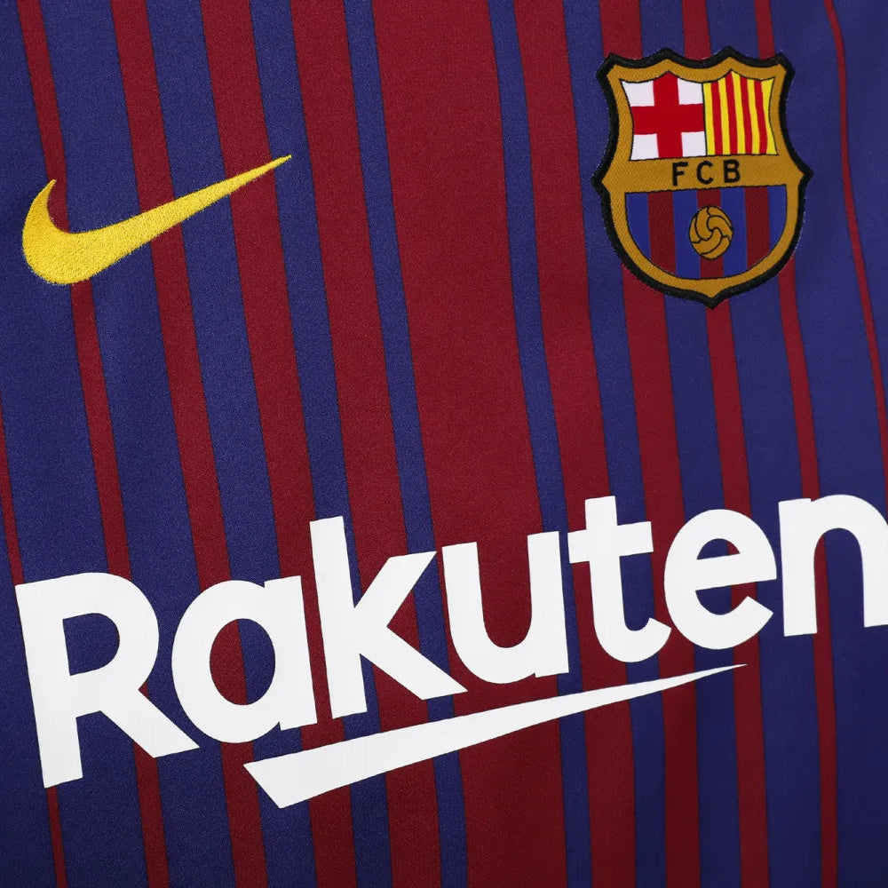 Maillot rétro domicile Barcelone 2017/18 - Manches longues