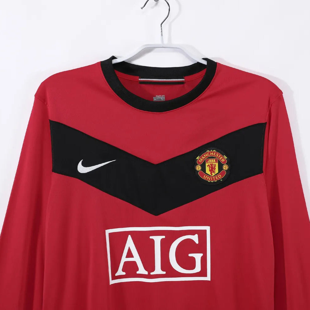 Manchester United 2009/10 Home Retro Shirt - Long Sleeve