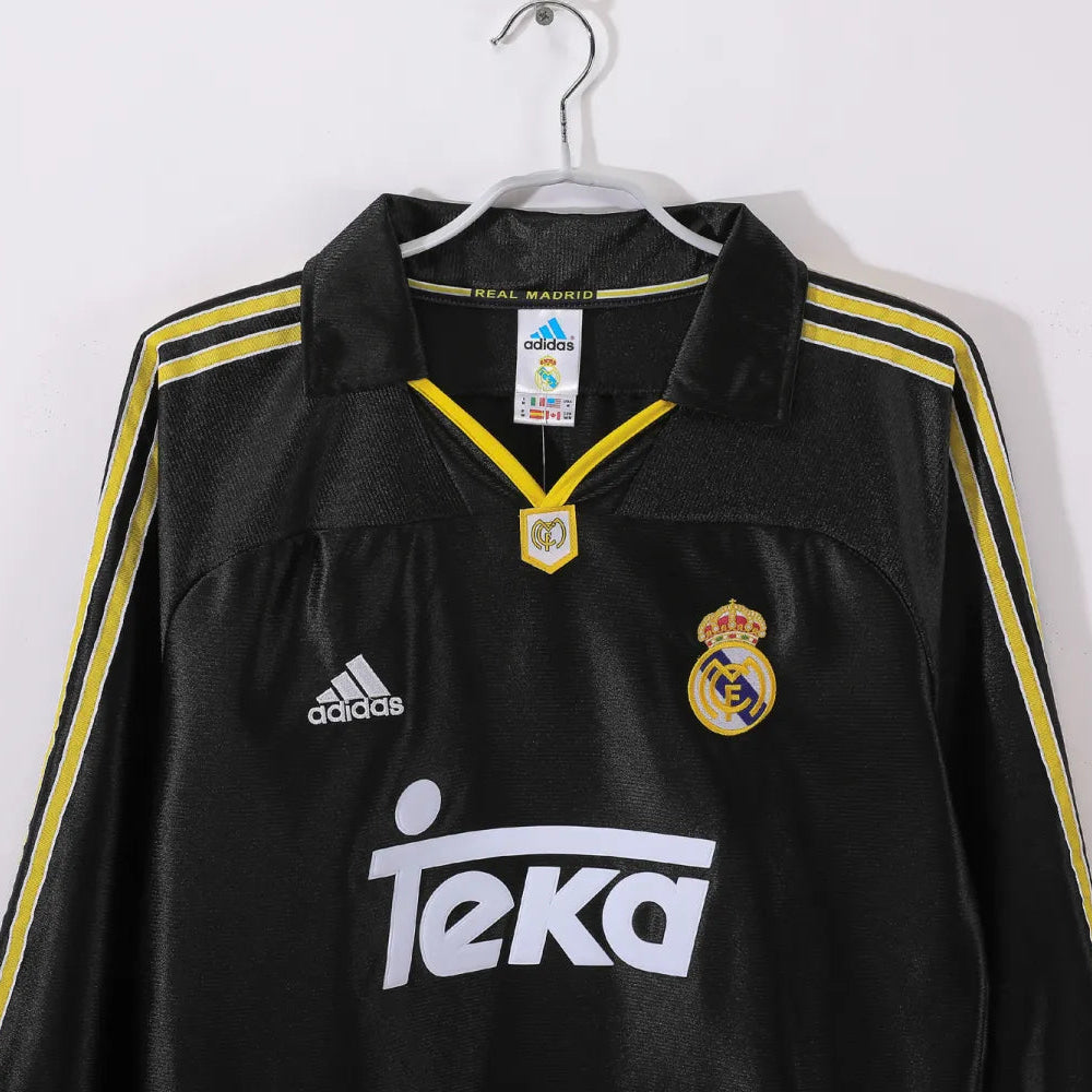 Maillot rétro extérieur Real Madrid 1999/00 - Manches longues