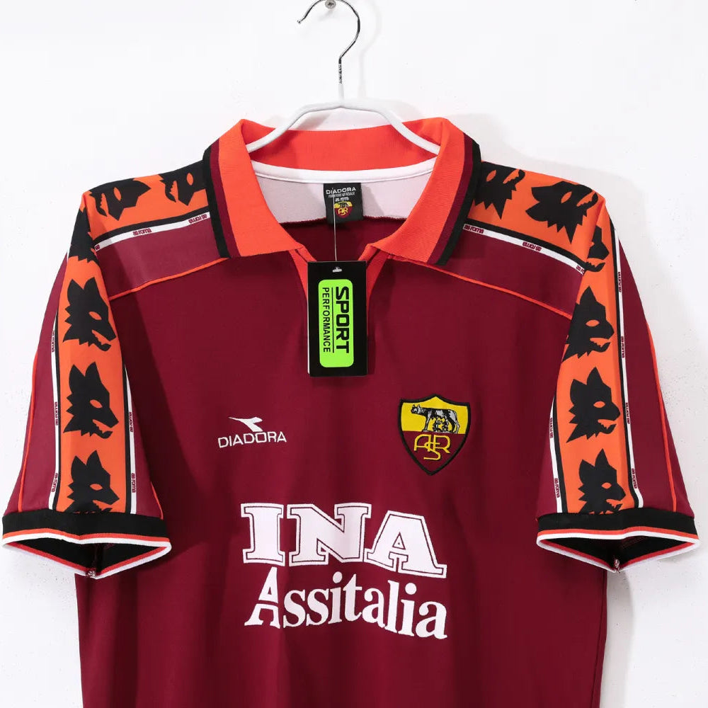 AS Roma 1998/99 Home Retro Shirt – Men