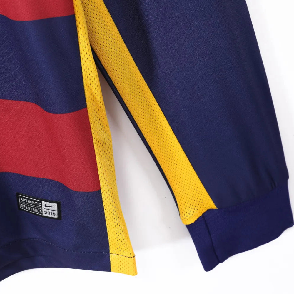 Maillot rétro domicile Barcelone 2015/16 - Manches longues