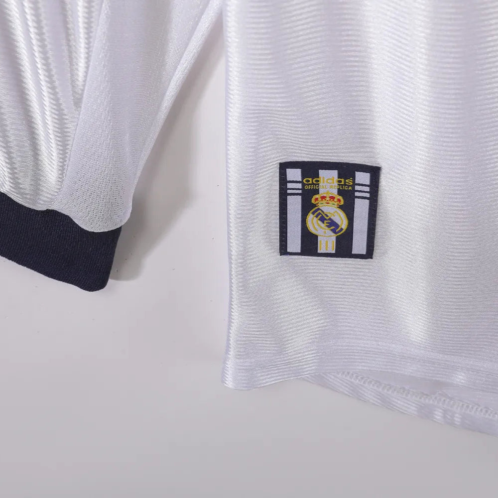 Maillot rétro domicile Real Madrid 1999/00 - Manches longues