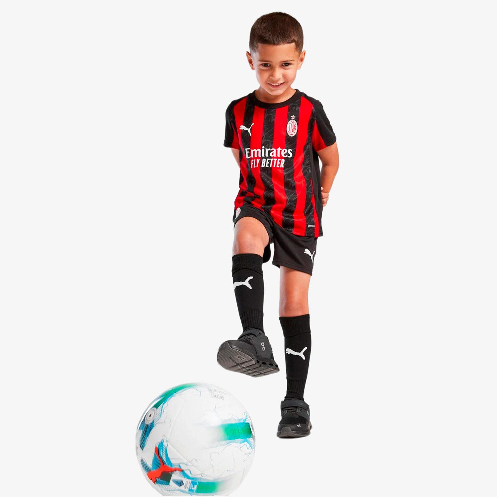 Conjunto Niños AC Milan Primera Equipación 2025/26