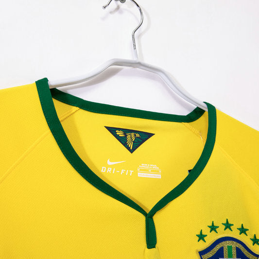 Camiseta Retro Brasil Primera Equipación 2014 - Hombre
