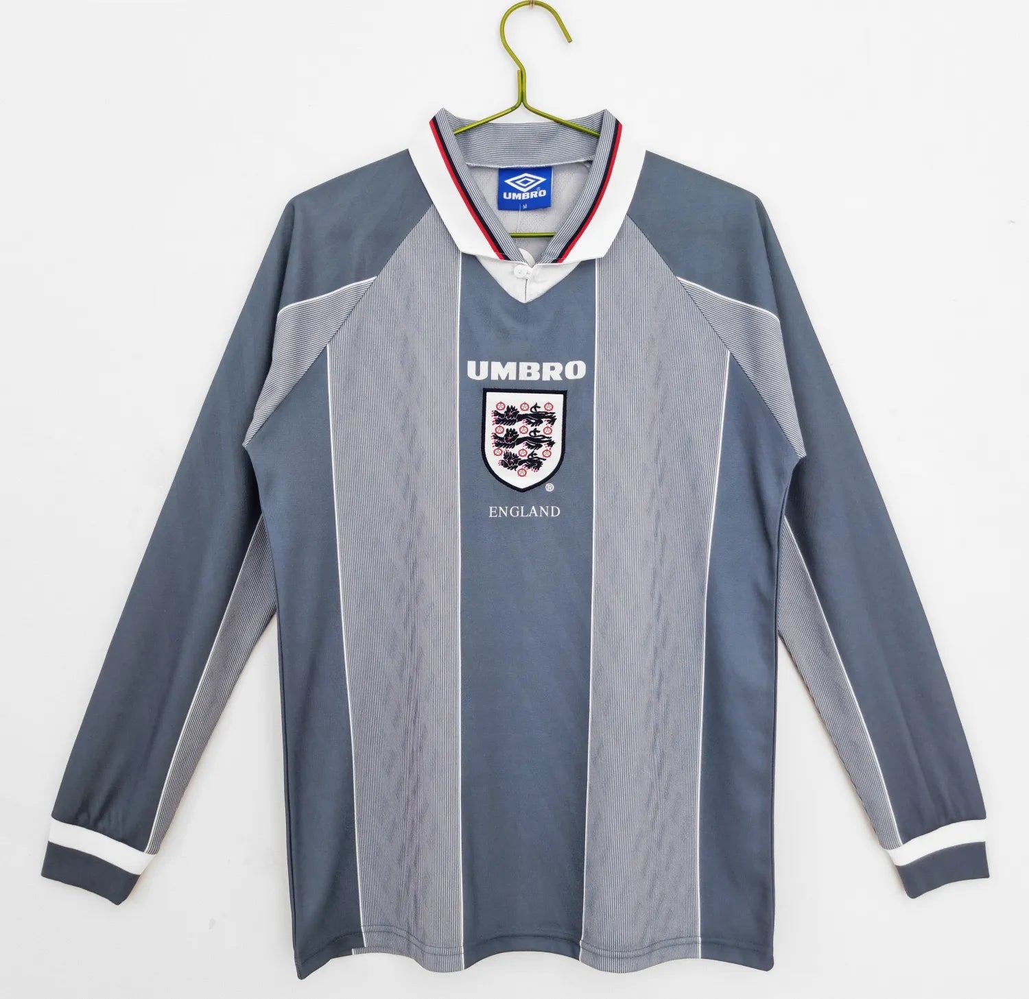 Camiseta Retro Inglaterra Segunda Equipación 1996 - Manga Larga