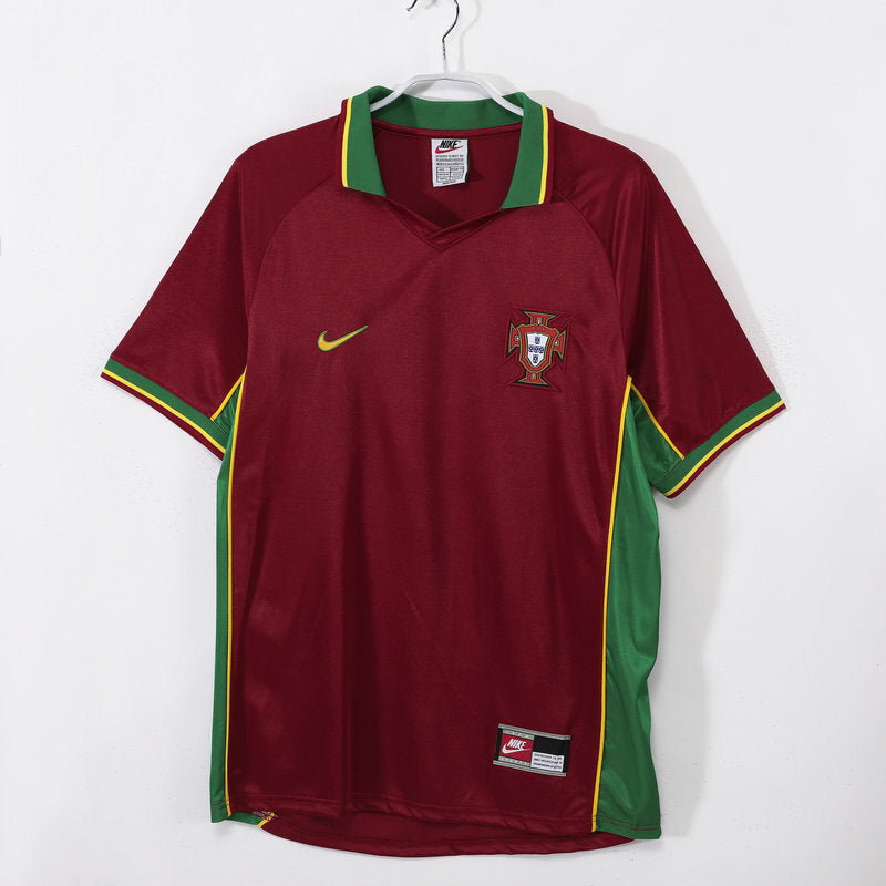Camiseta Retro Portugal Primera Equipación 1998 - Hombre