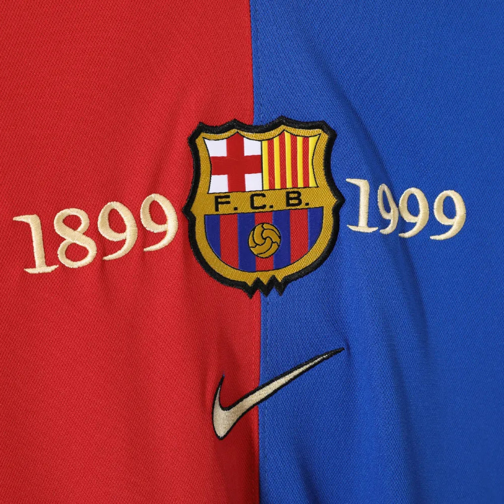 Maillot rétro domicile Barcelone 1999/2000 - Manches longues