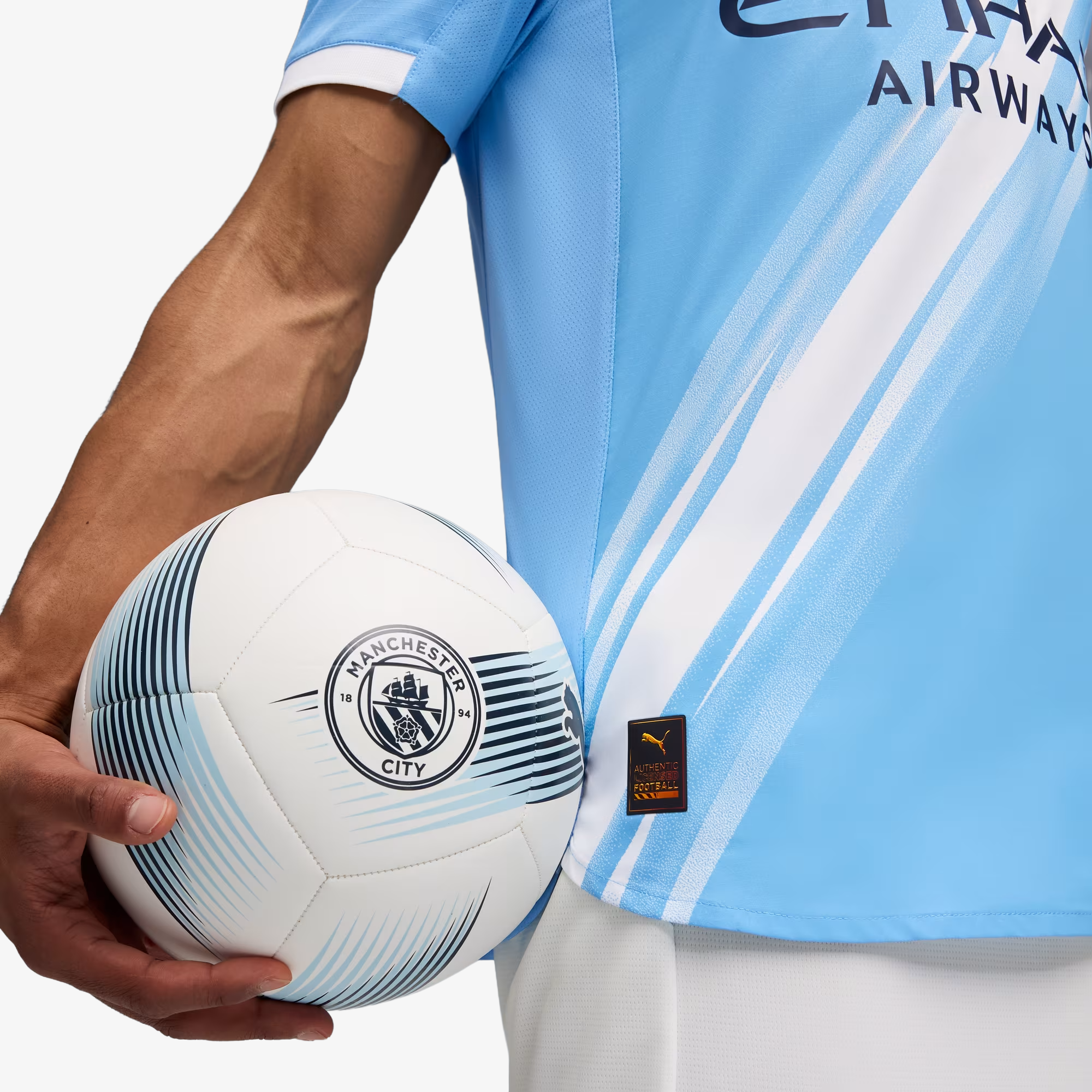 Camiseta Authentic Manchester City Primera Equipación 2025/26 - Hombre