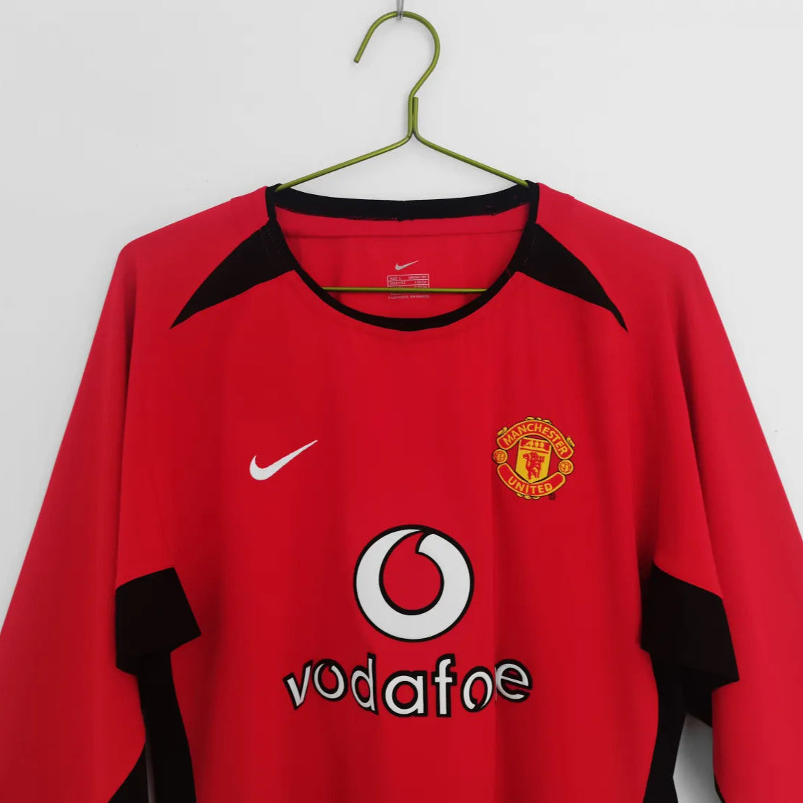 Camiseta Retro Manchester United Primera Equipación 2002/03 - Manga Larga