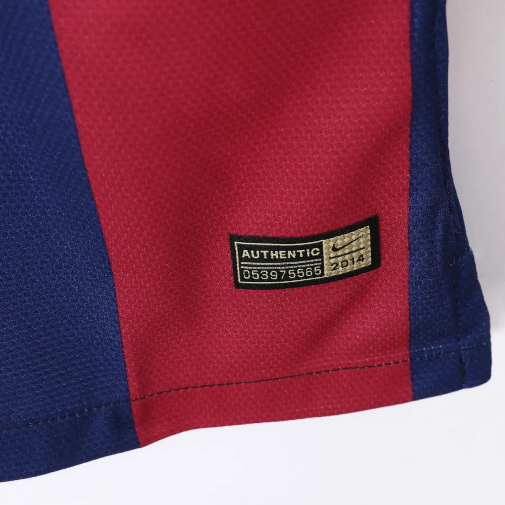 Maillot rétro domicile Barcelone 2014/15 - Manches longues