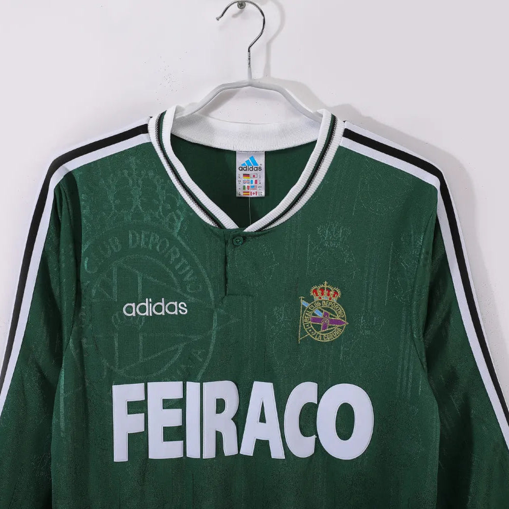 Deportivo La Corogne Maillot Rétro Extérieur 1998/99 - Manches Longues