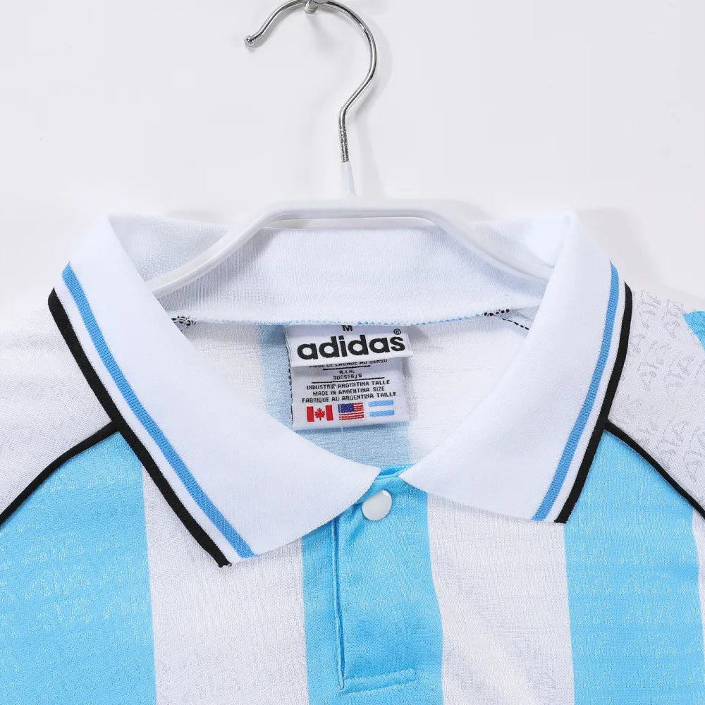 Argentina Retro Home Shirt 1996 - Long Sleeve