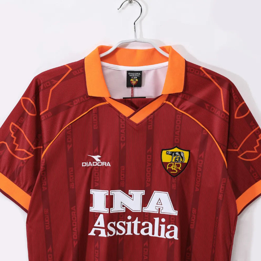 AS Roma Home Retro Shirt 1999/2000 – Men 