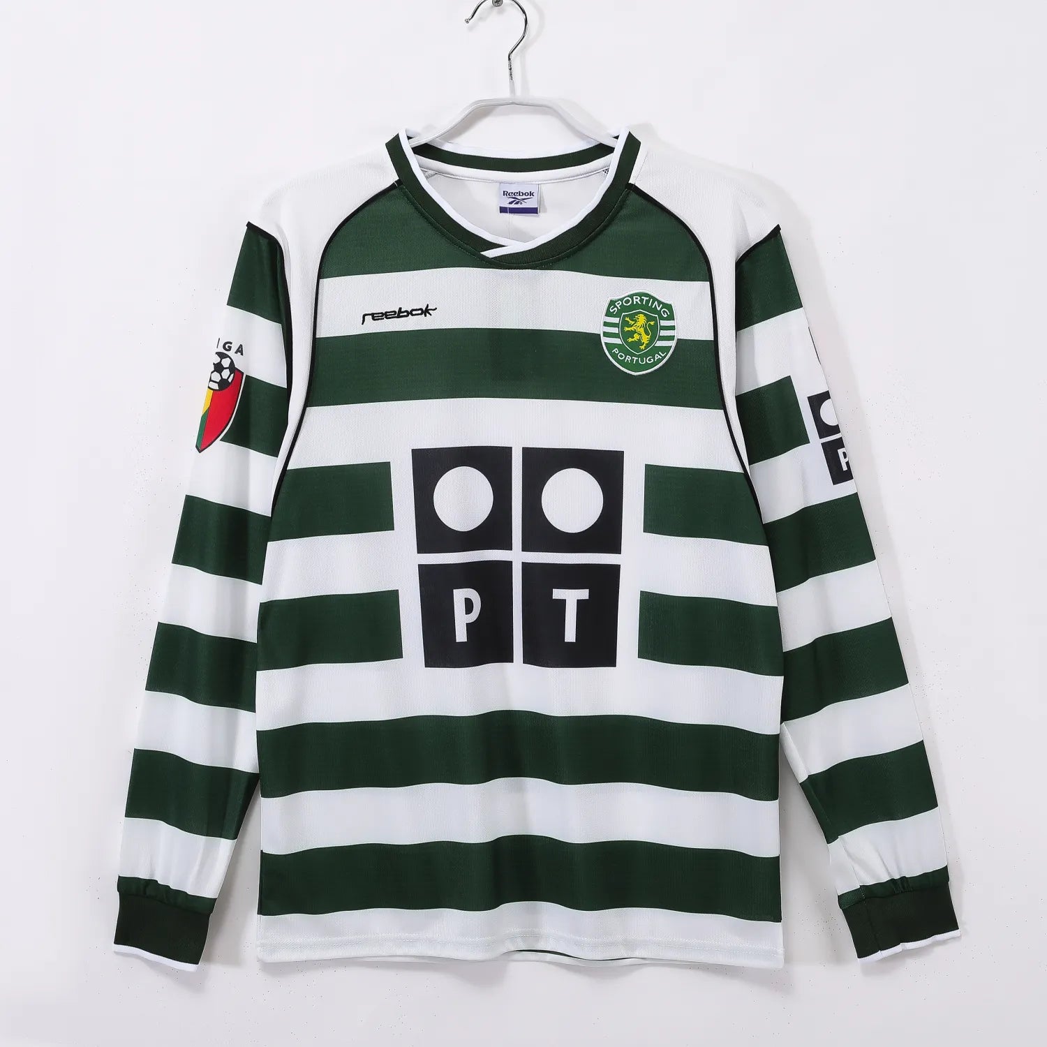 Camiseta Retro Sporting de Lisboa Primera Equipación 2001/03 - Manga Larga