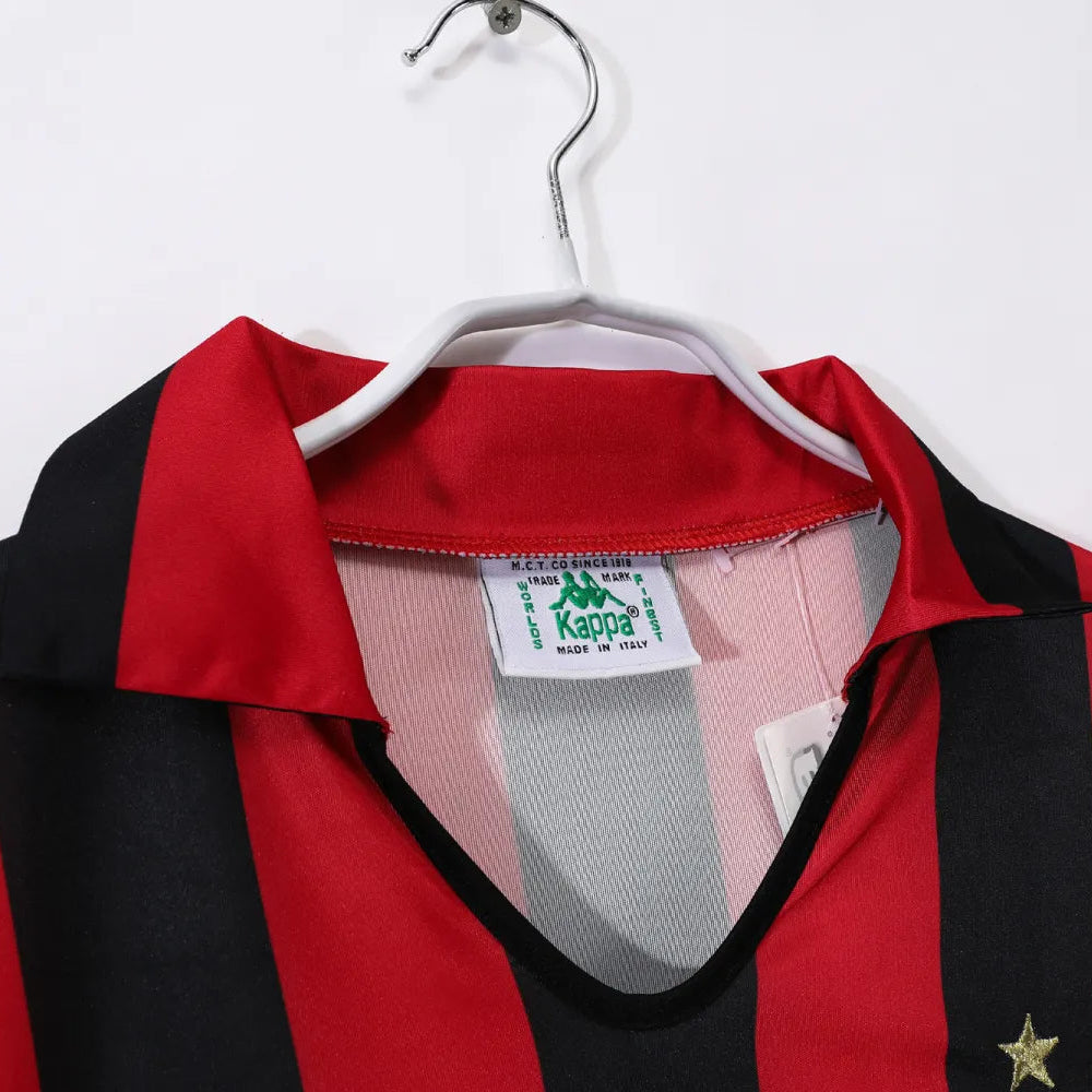 AC Milan 1988/89 Home Retro Shirt - Long Sleeve 