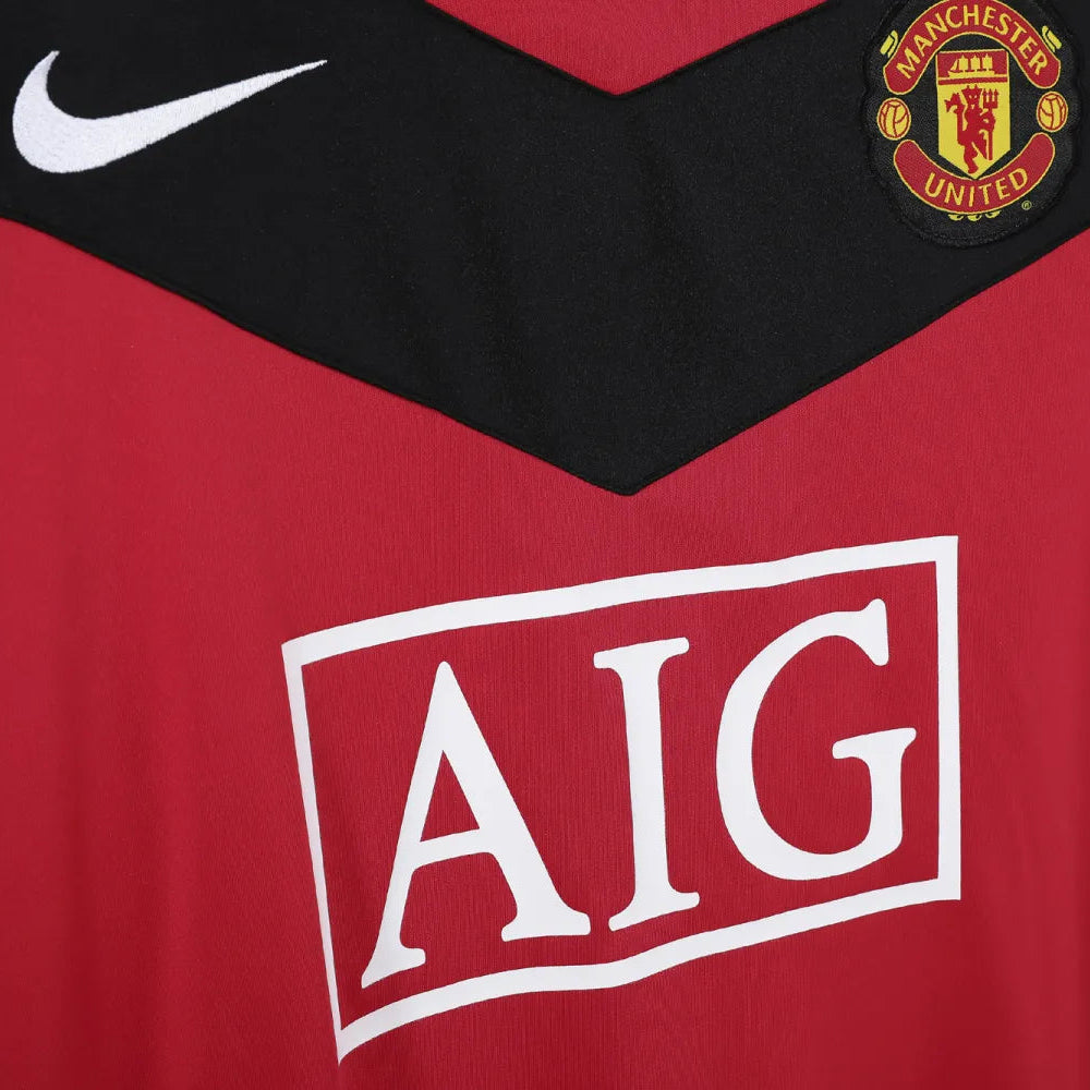 Manchester United 2009/10 Home Retro Shirt - Long Sleeve