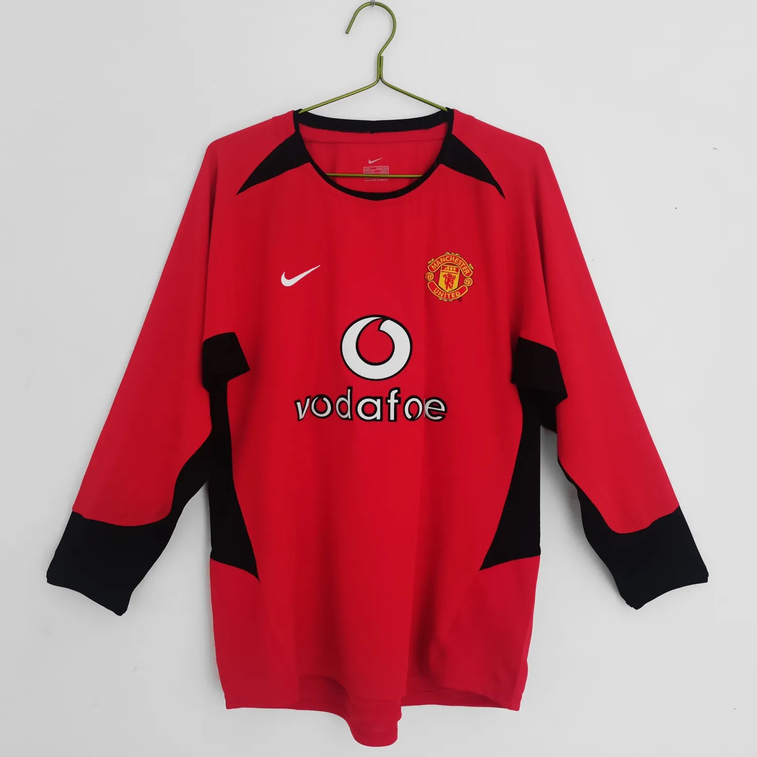 Camiseta Retro Manchester United Primera Equipación 2002/03 - Manga Larga