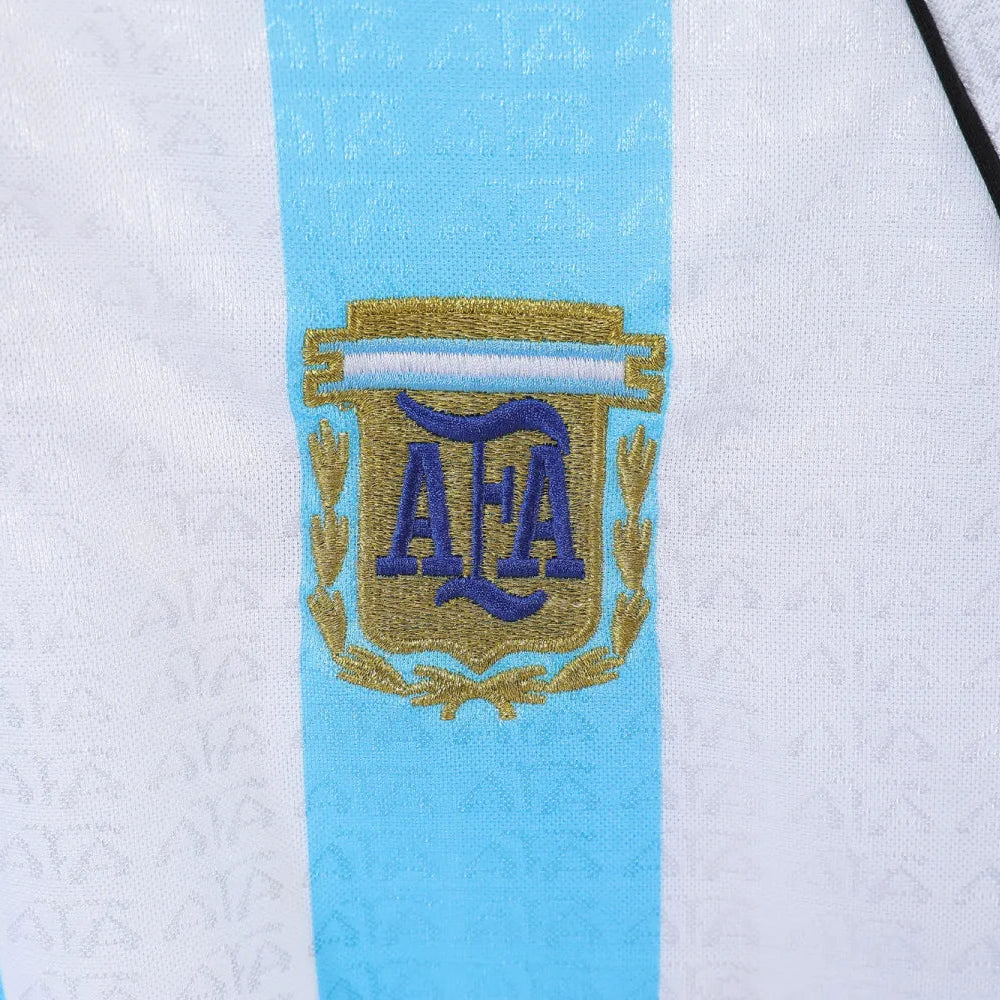 Argentina Retro Home Shirt 1996 - Long Sleeve